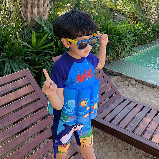 Adjustable Buoyancy Swim Float Vest Suit for Toddlers and Kids
