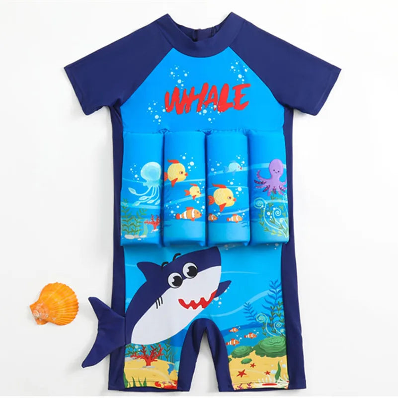 Adjustable Buoyancy Swim Float Vest Suit for Toddlers and Kids