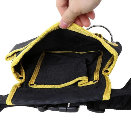 Heavy Duty Canvas Tool Belt with Multiple Pockets for Electricians and Carpenters
