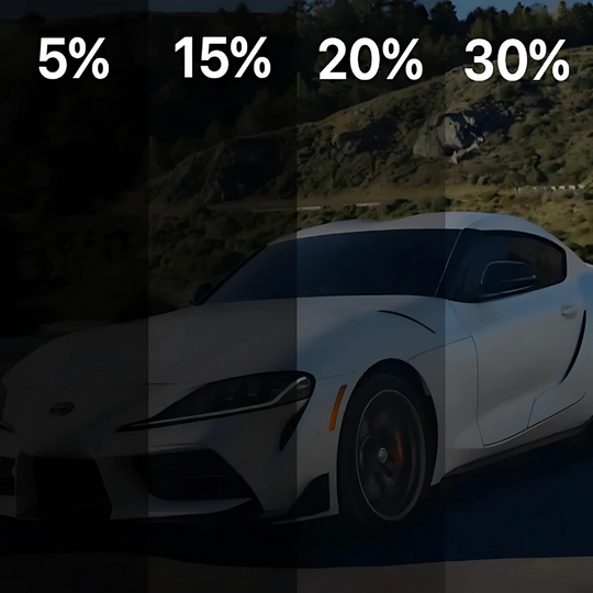 Applying tint film to car window