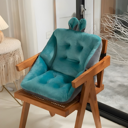 Plush Tufted Lumbar Support Chair Cushion for Home and Office Seating