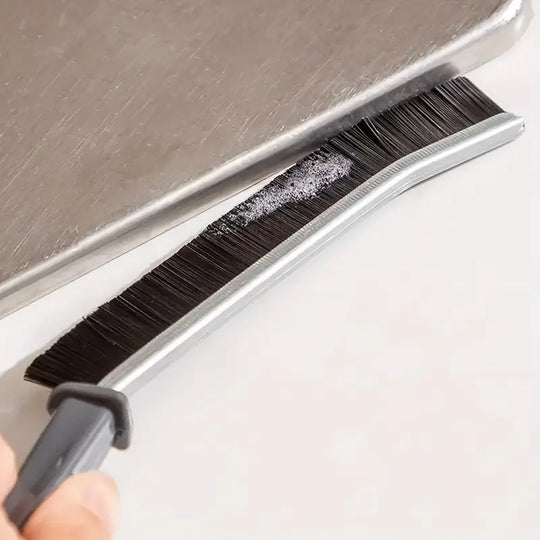 Deep-Reach Stiff Bristle Crevice Cleaning Brush for Kitchen and Bathroom Gaps