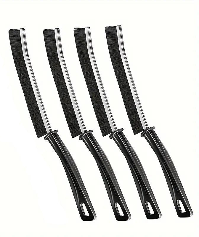 Deep-Reach Stiff Bristle Crevice Cleaning Brush for Kitchen and Bathroom Gaps