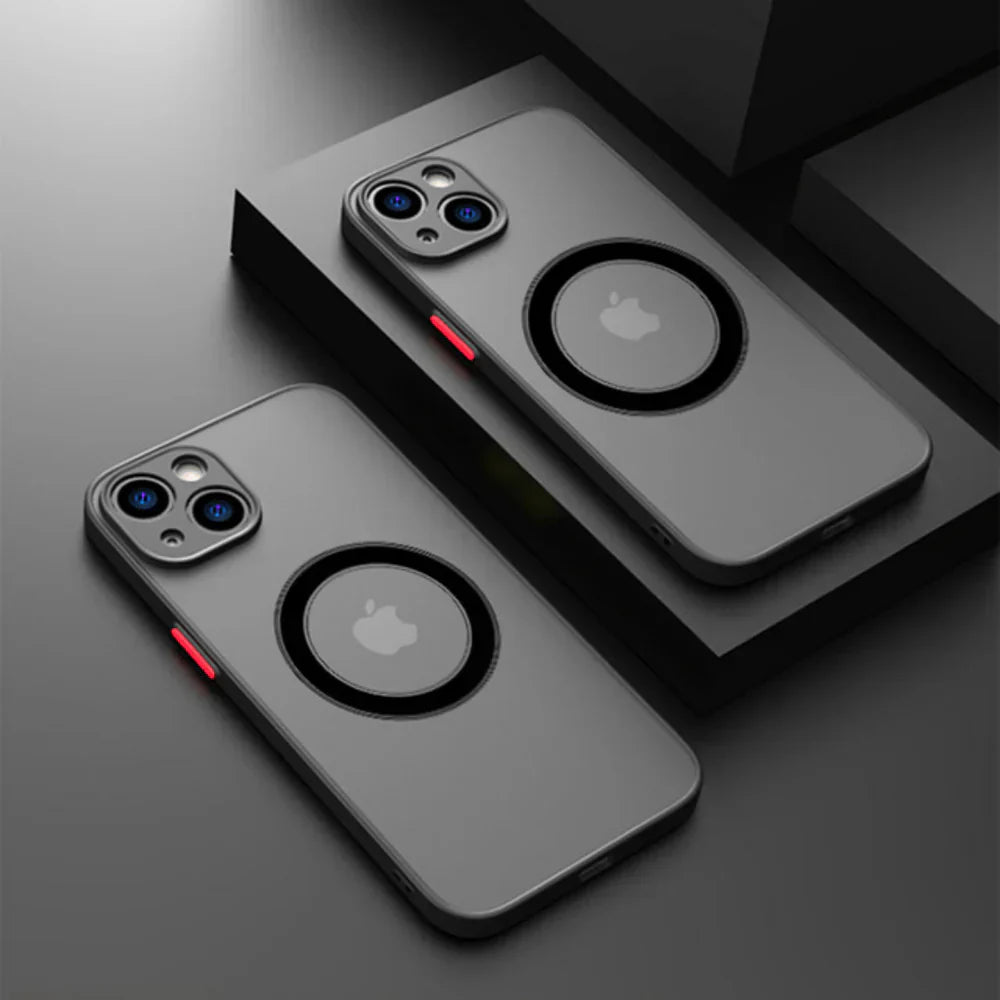 Matte Shockproof MagSafe Case for iPhone