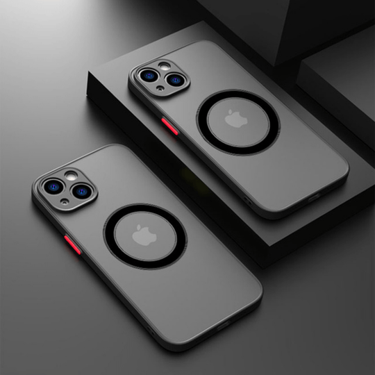 Black matte magnetic iPhone case