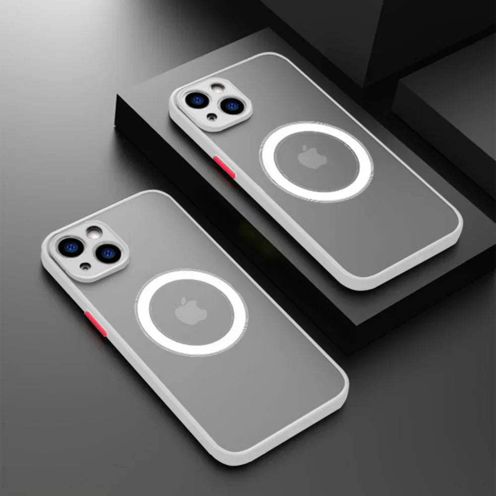 Matte Shockproof MagSafe Case for iPhone