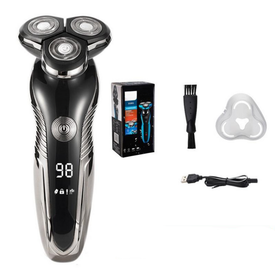 Waterproof Electric Razor for Men with Rechargeable Wet and Dry Shaving