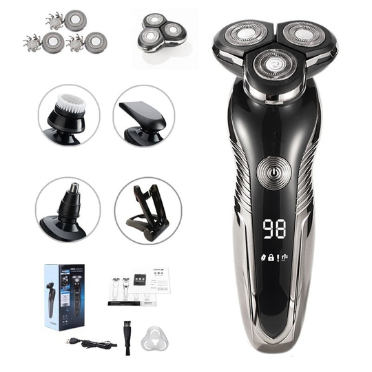 Waterproof Electric Razor for Men with Rechargeable Wet and Dry Shaving