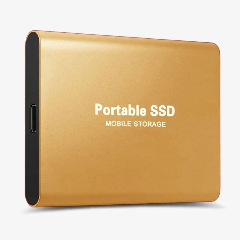 Compact High-Speed External SSD with USB 3.2 for Laptops and Consoles