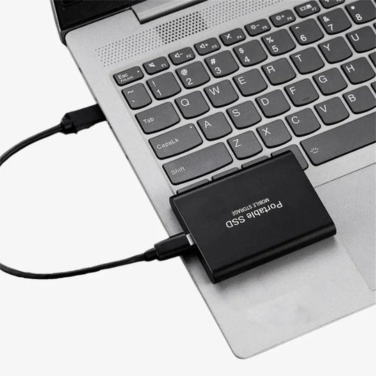 Compact High-Speed External SSD with USB 3.2 for Laptops and Consoles