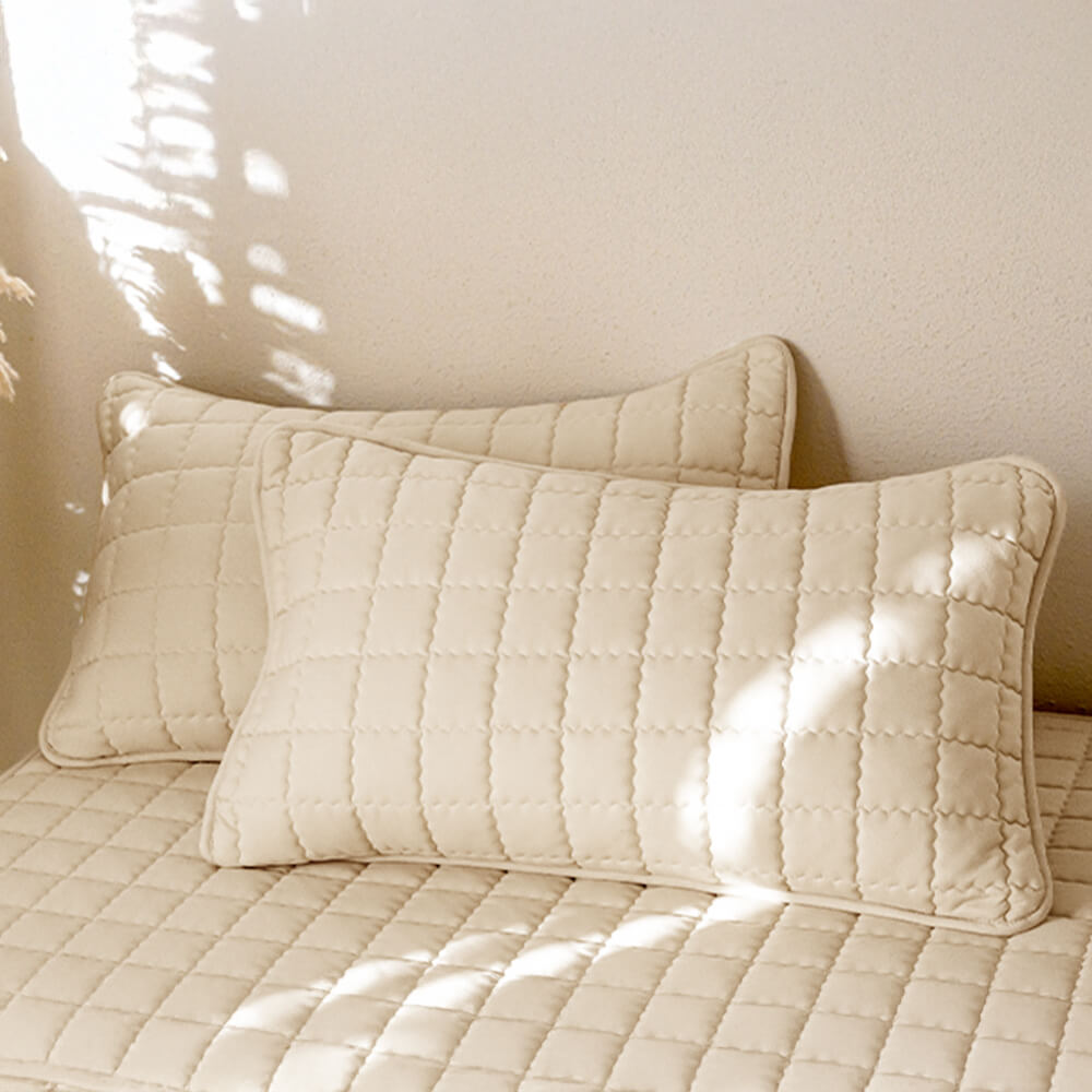 Quilted pillow cases