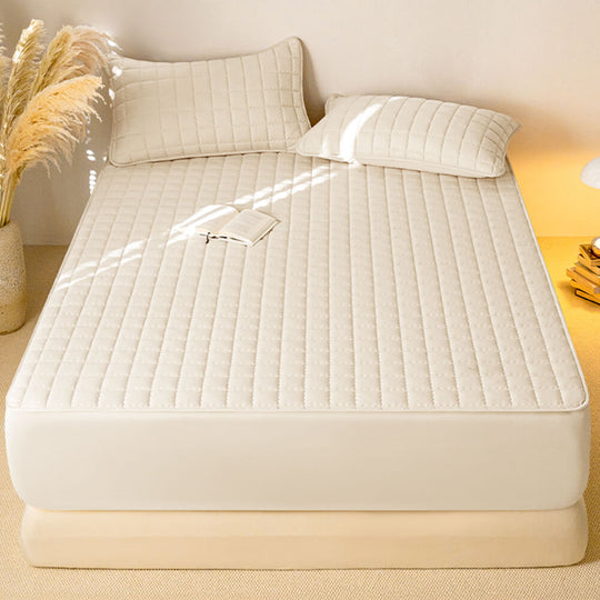 Cream bedroom setting