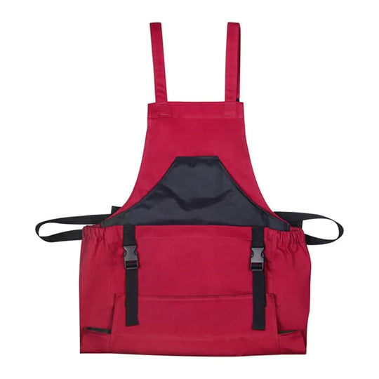 Crossback Oxford Gardening and Harvest Apron with Quick Empty Pocket for Garden and Yard