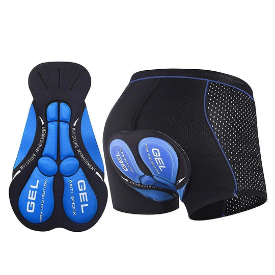 Gel-padded cycling shorts