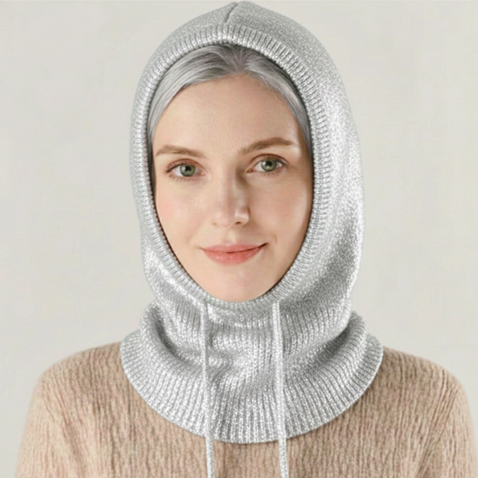 Cozy Knit Hooded Balaclava Snood for Winter and Cold Weather