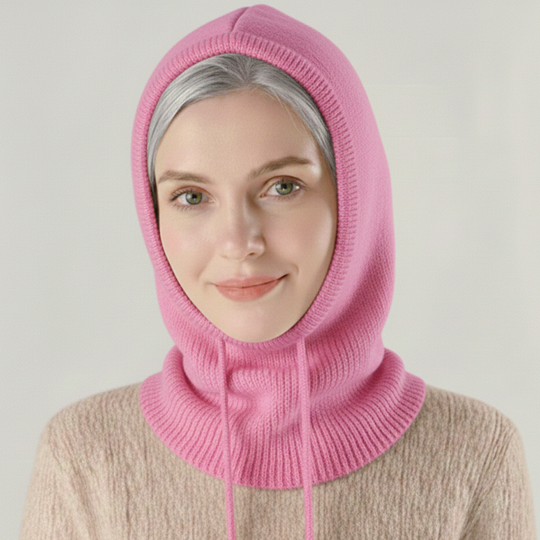 Cozy Knit Hooded Balaclava Snood for Winter and Cold Weather