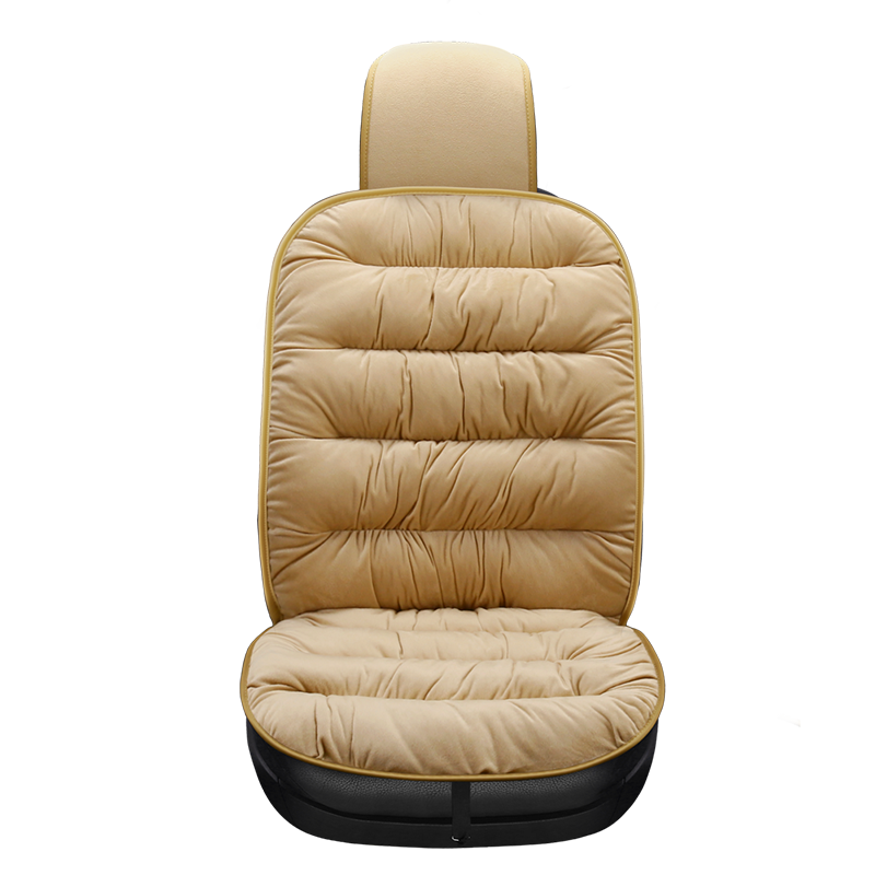 Cozy Plush Velvet Car Seat Cushion for Winter Driving Comfort