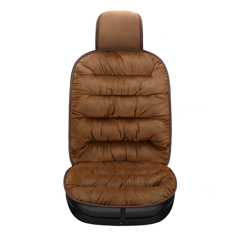 Cozy Plush Velvet Car Seat Cushion for Winter Driving Comfort