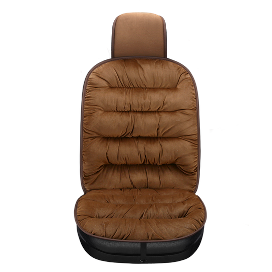 Cozy Plush Velvet Car Seat Cushion for Winter Driving Comfort