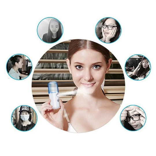 Facial mist sprayer in everyday use
