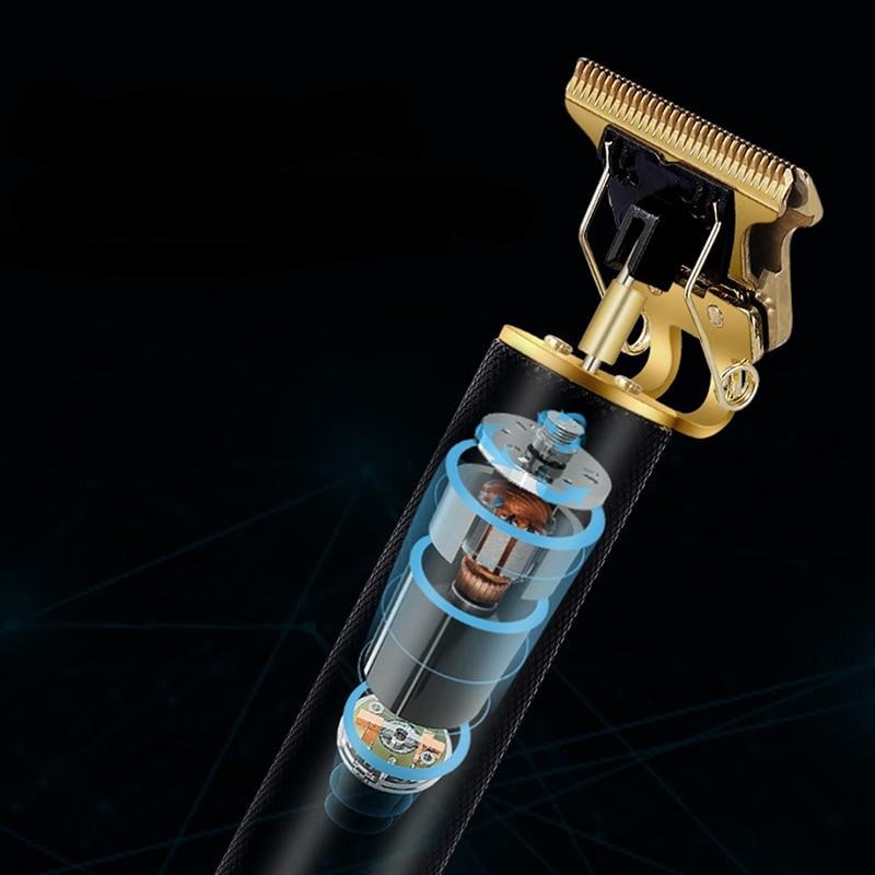 Cordless Zero-Gap Metal Hair Trimmer for Precision Edging and Lineups