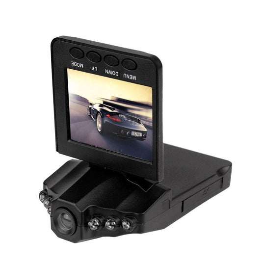 Dash cam angled view