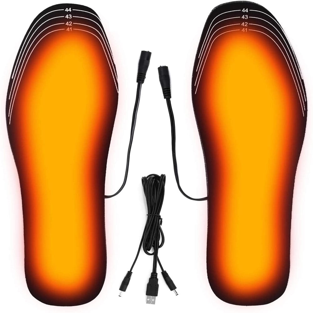 Rechargeable USB Heated Insoles for Winter and Outdoor Warmth