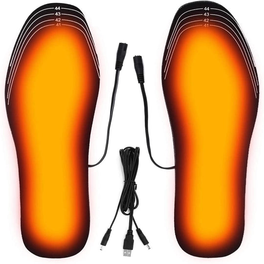 Rechargeable USB Heated Insoles for Winter and Outdoor Warmth