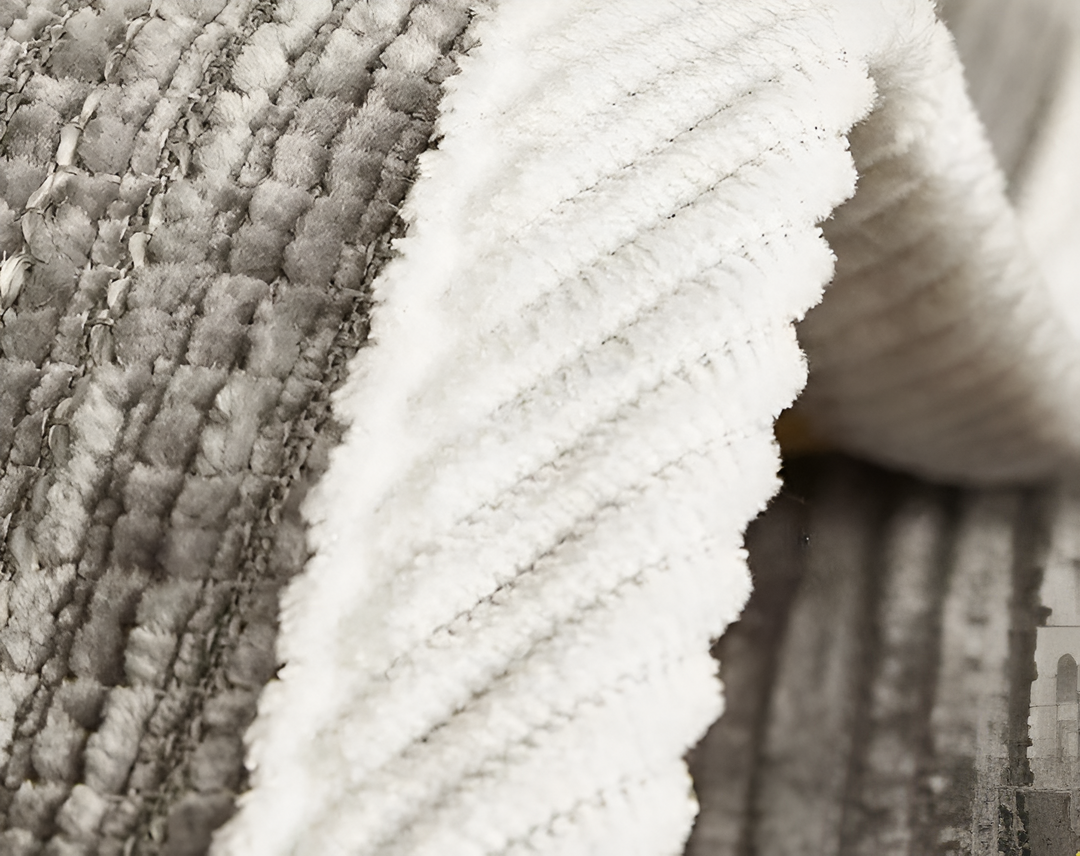 Plush Striped Chenille Sofa Slipcover for Cozy Living Rooms