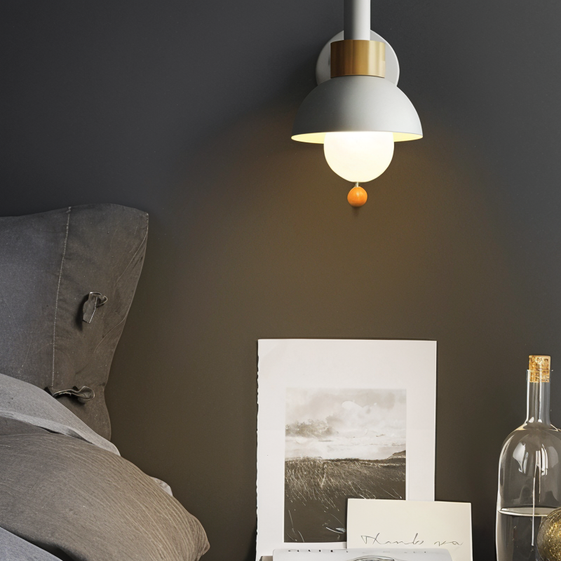 Pastel Pop Dome Wall Lamp for Bedroom and Living Room