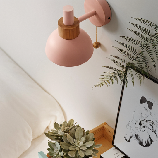Pastel Pop Dome Wall Lamp for Bedroom and Living Room