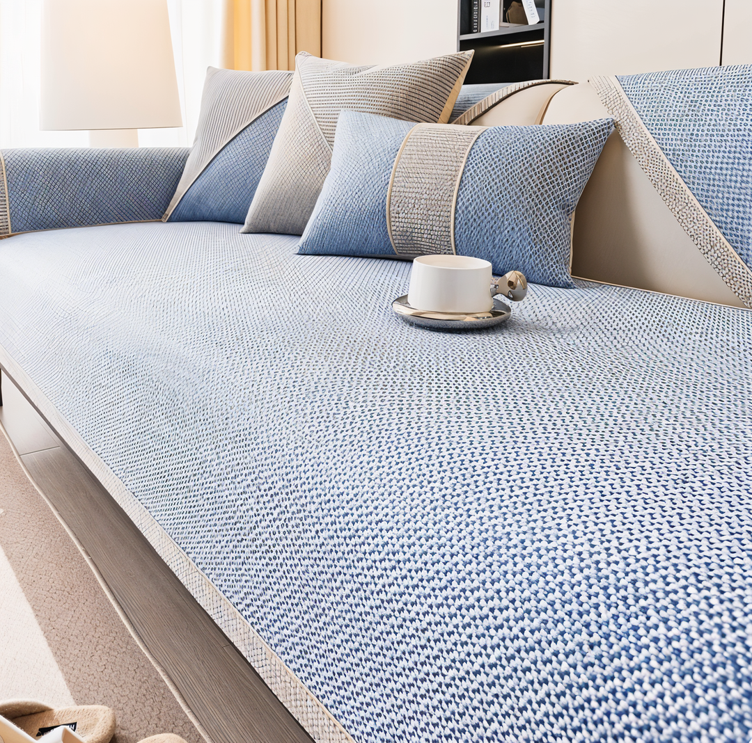 Non-Slip Woven Sofa Cover and Couch Slipcover for Living Room