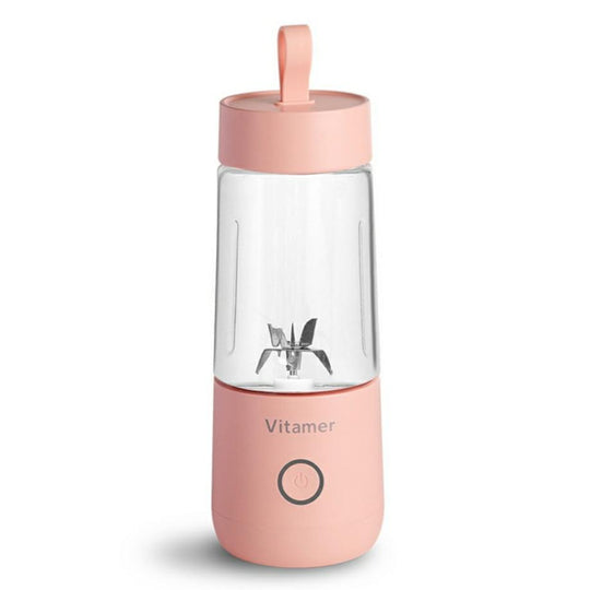 Pink portable blender