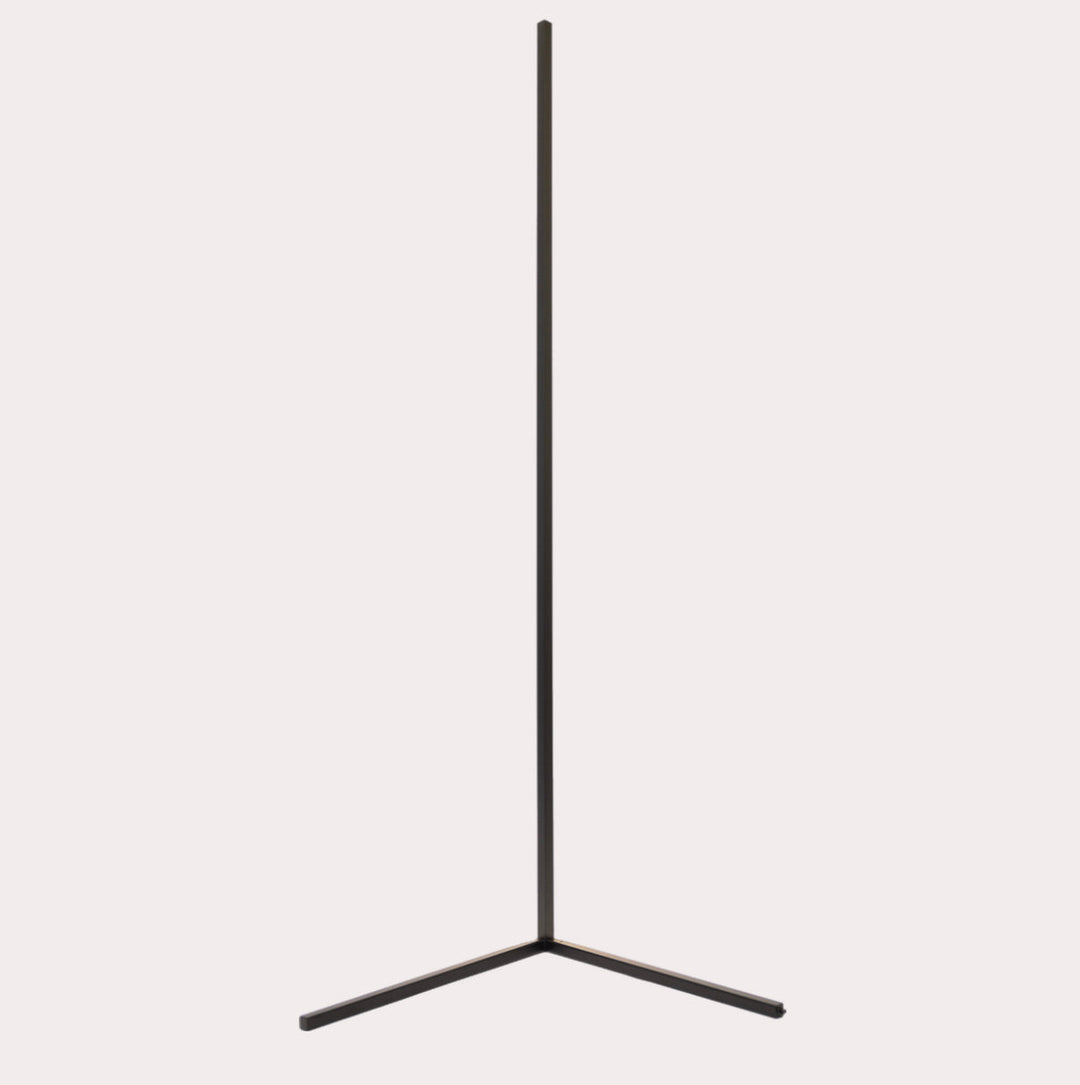 Black corner floor lamp