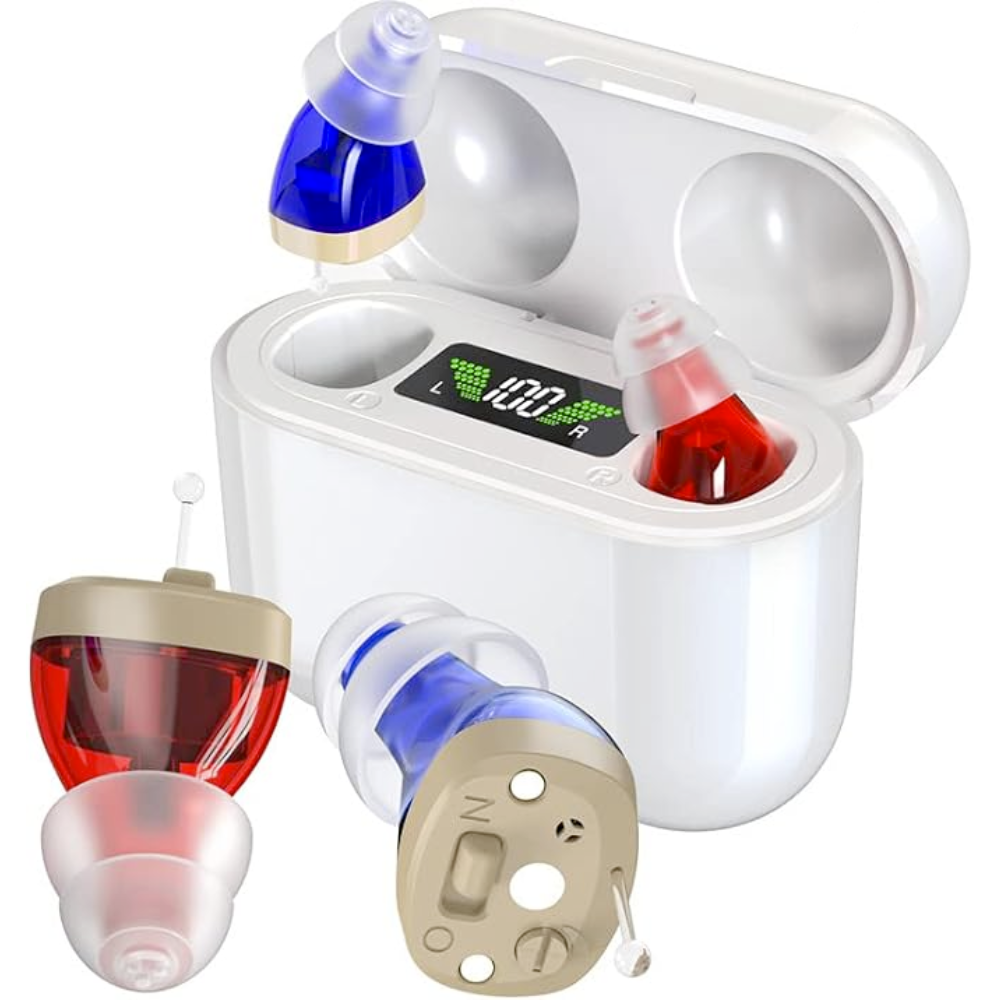 Invisible Rechargeable In-Ear Hearing Amplifiers for Everyday Clarity