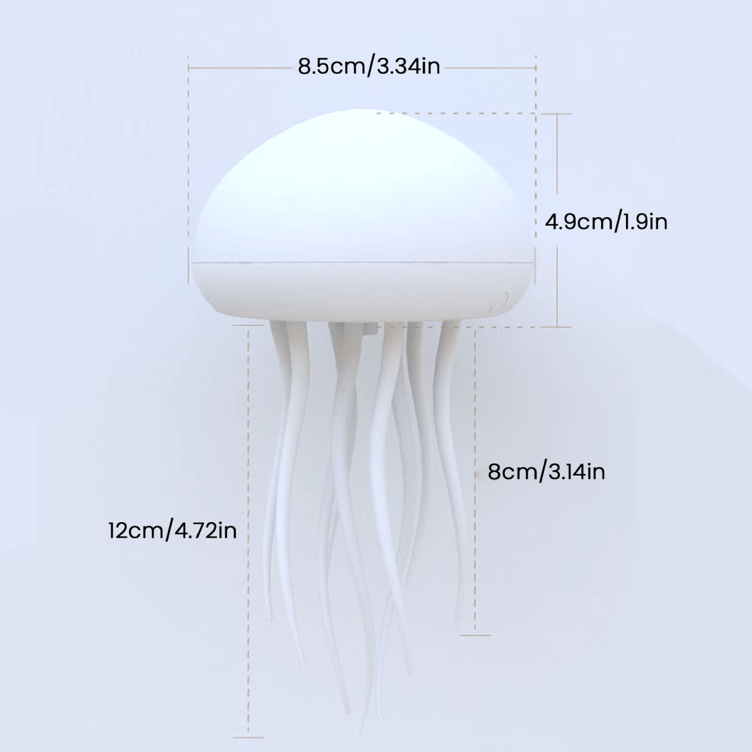 Color Changing RGB Jellyfish LED Mood Lamp with Voice Activation
