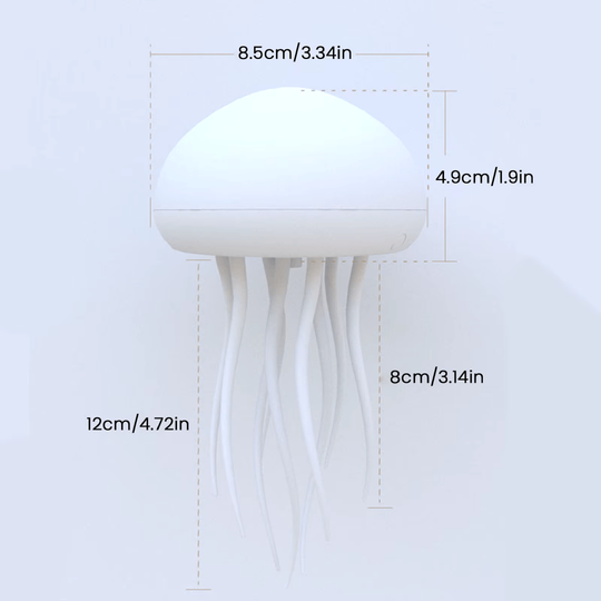 Color Changing RGB Jellyfish LED Mood Lamp with Voice Activation