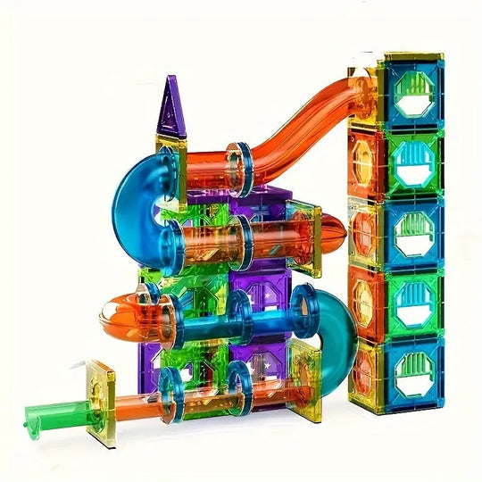 Colorful LED Magnetic Building Tiles Set for Creative Kids Play
