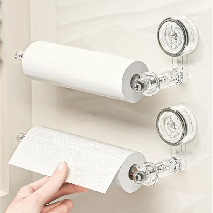Paper towel holder in use