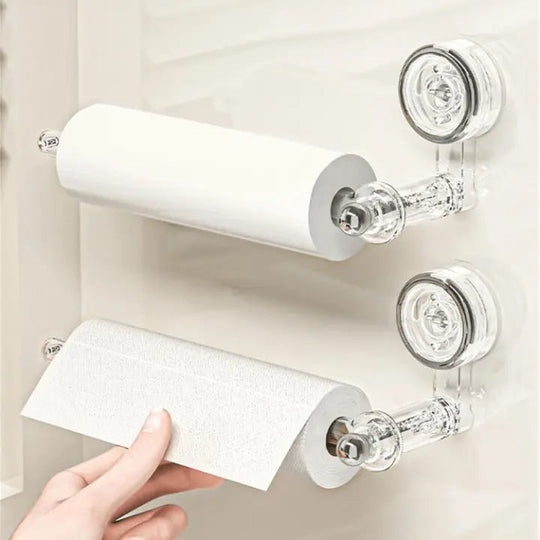 Paper towel holder in use