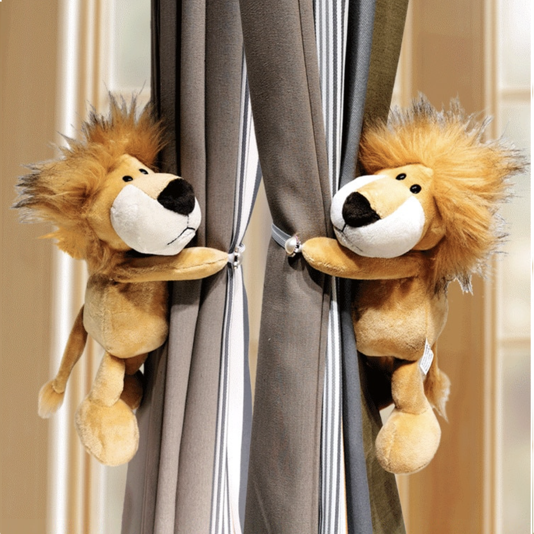 Plush Animal Curtain Tiebacks for Kids and Nursery Rooms