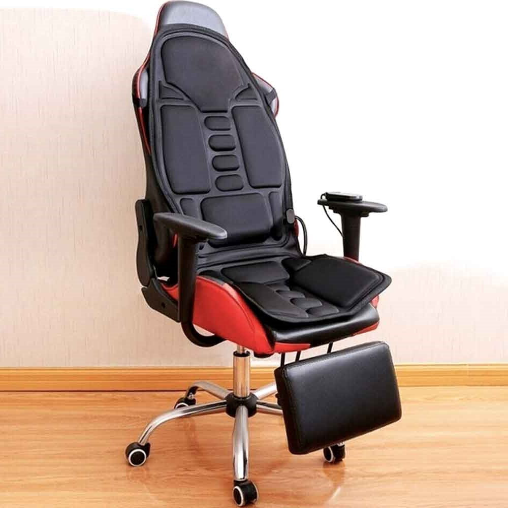 Soothing Heated Massage Chair Pad for Back and Neck Relief