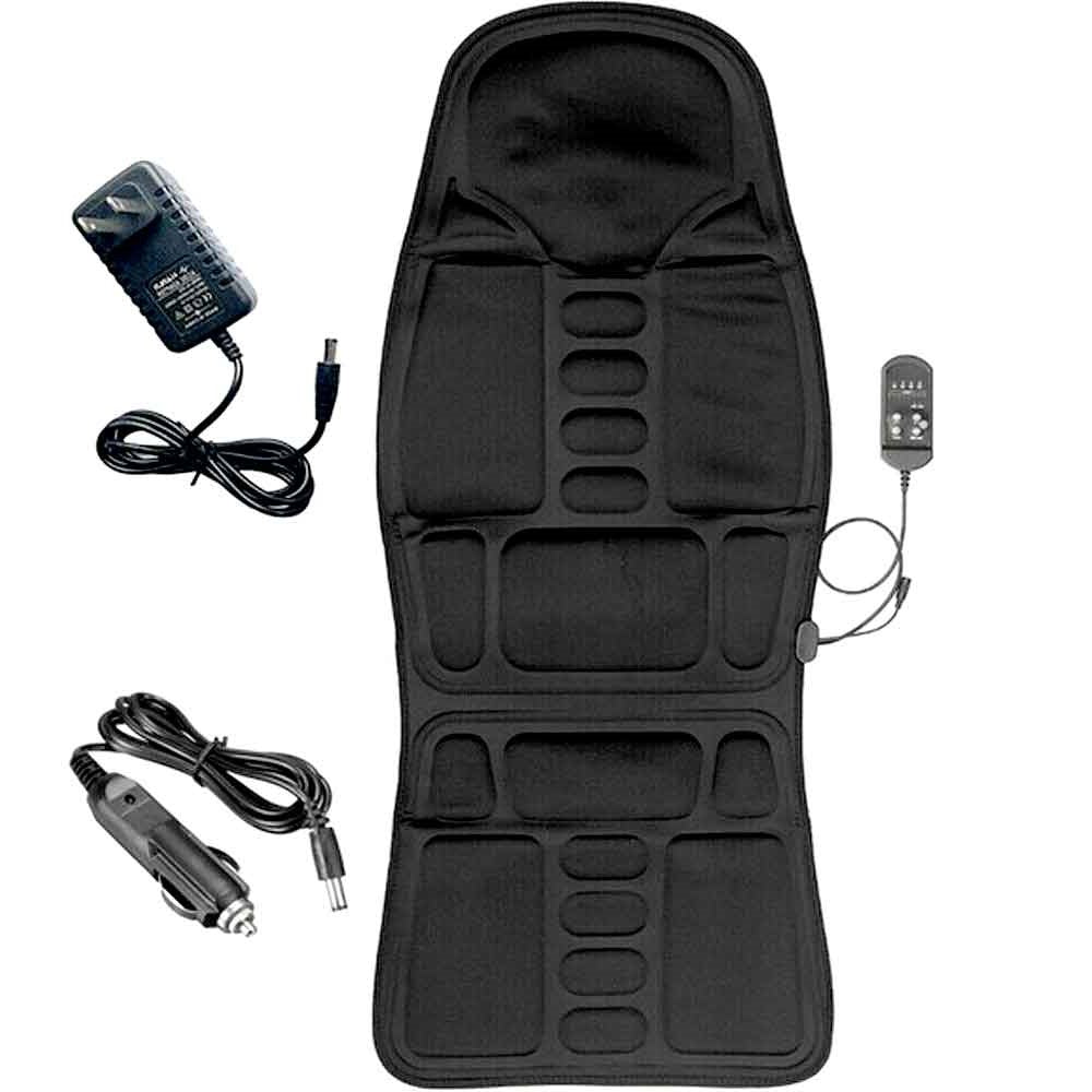 Soothing Heated Massage Chair Pad for Back and Neck Relief