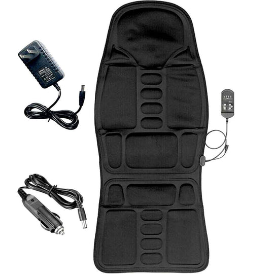 Soothing Heated Massage Chair Pad for Back and Neck Relief