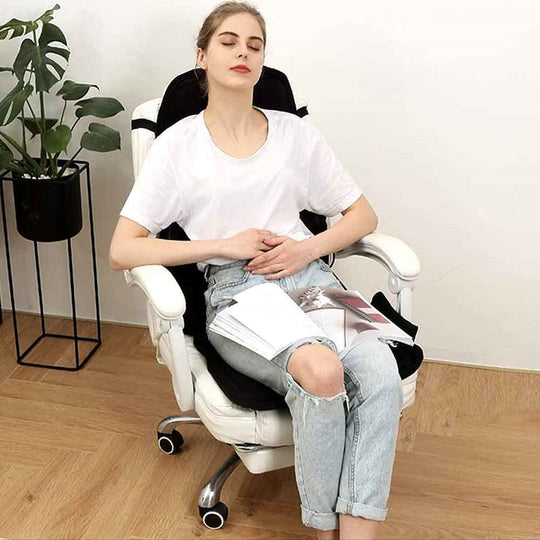 Soothing Heated Massage Chair Pad for Back and Neck Relief