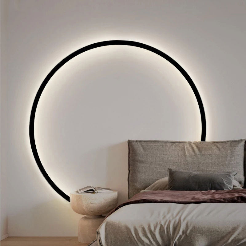 Minimalist Halo Ring LED Wall Light for Cozy Indoor Ambiance