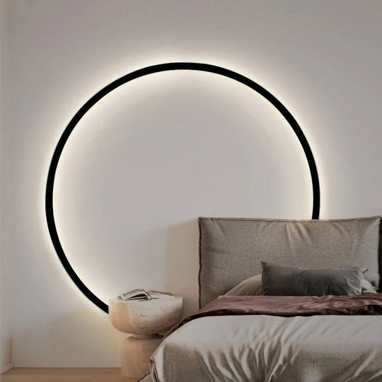 Minimalist Halo Ring LED Wall Light for Cozy Indoor Ambiance