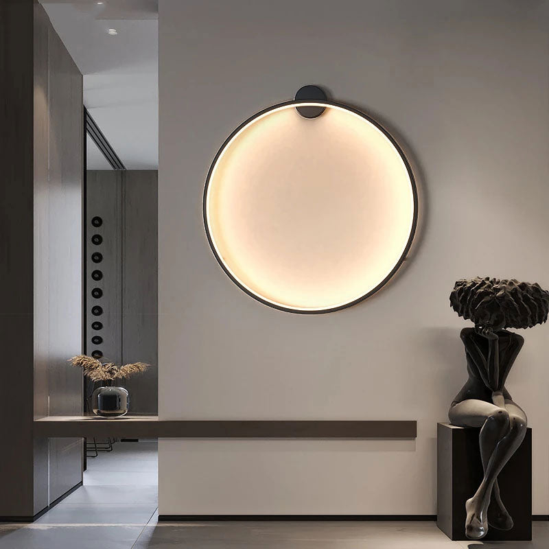 Minimalist Halo Ring LED Wall Light for Cozy Indoor Ambiance