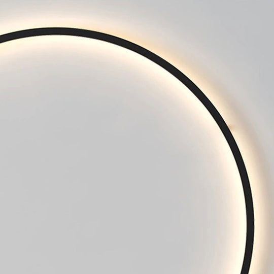 Minimalist Halo Ring LED Wall Light for Cozy Indoor Ambiance