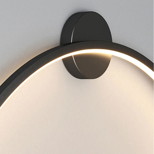 Minimalist Halo Ring LED Wall Light for Cozy Indoor Ambiance